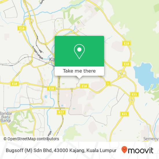 Bugsoff (M) Sdn Bhd, 43000 Kajang map