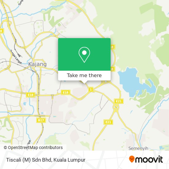 Tiscali (M) Sdn Bhd map