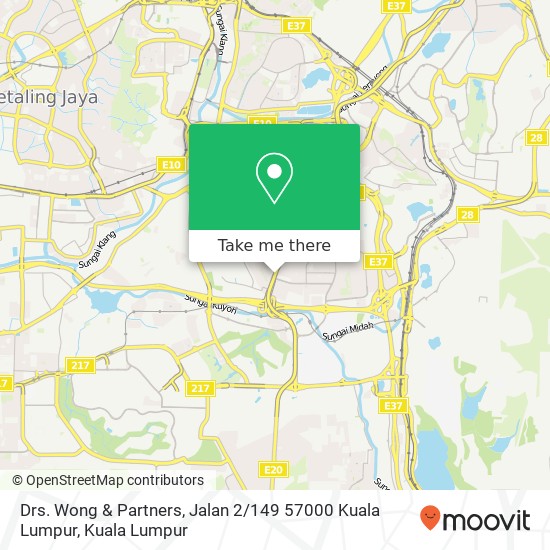 Drs. Wong & Partners, Jalan 2 / 149 57000 Kuala Lumpur map