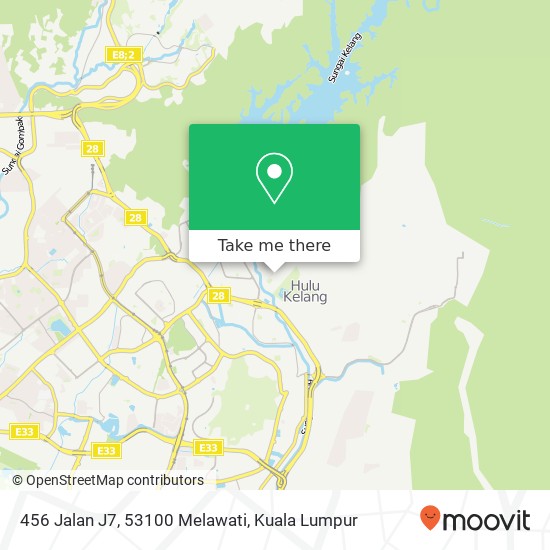 456 Jalan J7, 53100 Melawati map