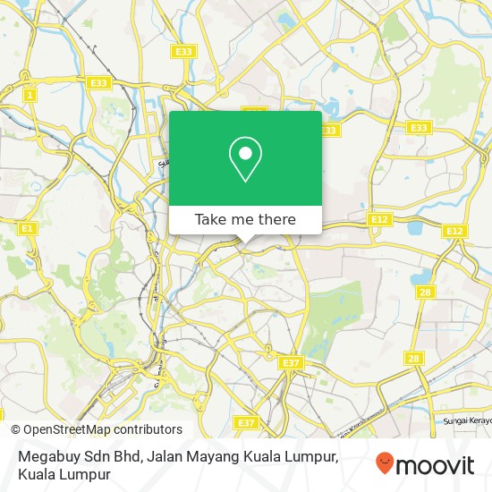 Megabuy Sdn Bhd, Jalan Mayang Kuala Lumpur map