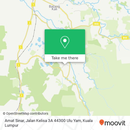 Amat Sinar, Jalan Kelisa 3A 44300 Ulu Yam map