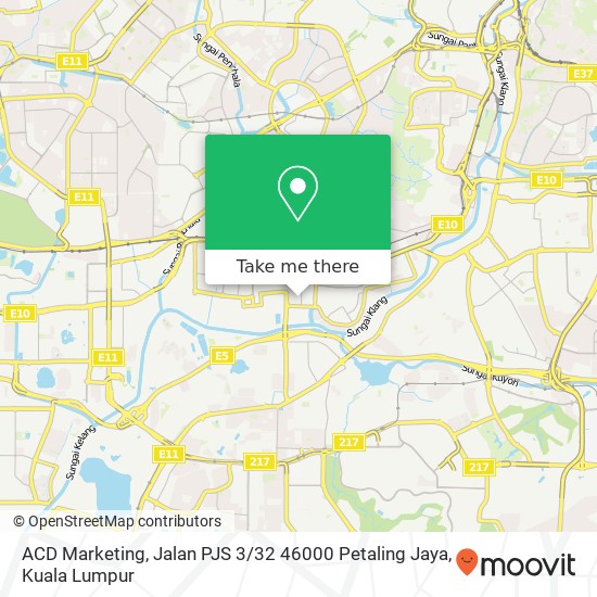 ACD Marketing, Jalan PJS 3 / 32 46000 Petaling Jaya map