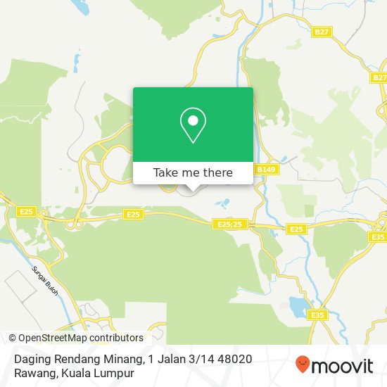 Daging Rendang Minang, 1 Jalan 3 / 14 48020 Rawang map