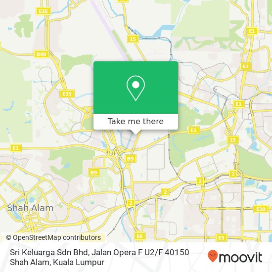 Sri Keluarga Sdn Bhd, Jalan Opera F U2 / F 40150 Shah Alam map