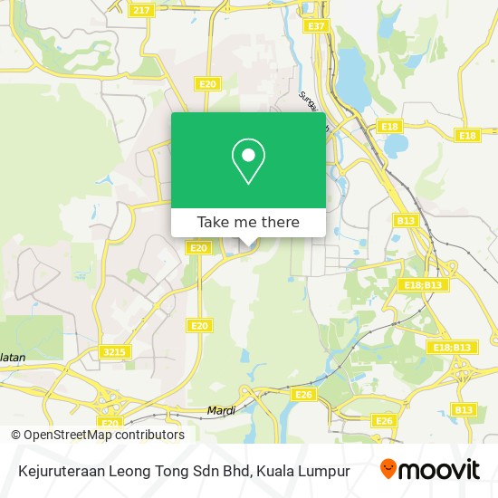 Kejuruteraan Leong Tong Sdn Bhd map