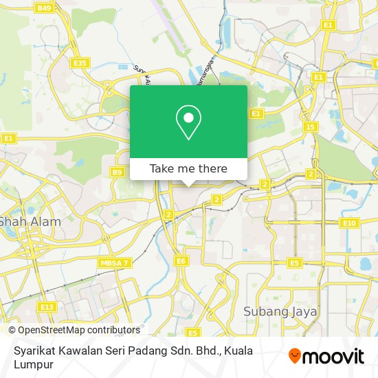 Syarikat Kawalan Seri Padang Sdn. Bhd. map