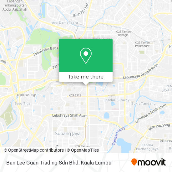 Ban Lee Guan Trading Sdn Bhd map