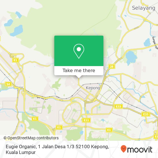 Eugie Organic, 1 Jalan Desa 1 / 3 52100 Kepong map