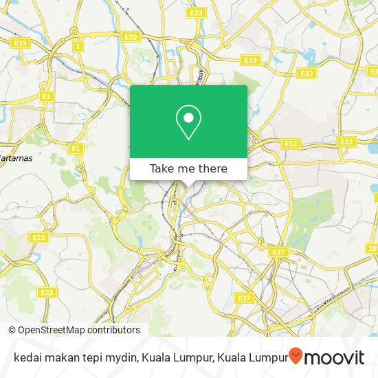 kedai makan tepi mydin, Kuala Lumpur map