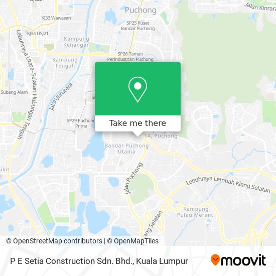 Peta P E Setia Construction Sdn. Bhd.