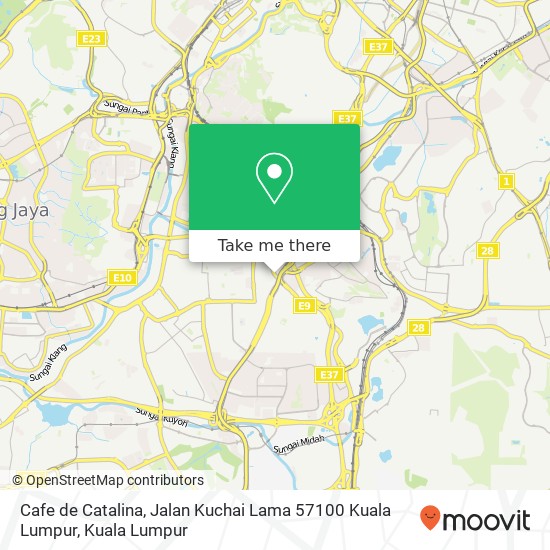 Cafe de Catalina, Jalan Kuchai Lama 57100 Kuala Lumpur map