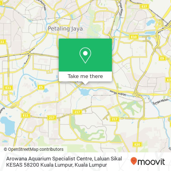 Arowana Aquarium Specialist Centre, Laluan Sikal KESAS 58200 Kuala Lumpur map