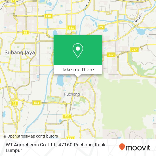 WT Agrochems Co. Ltd., 47160 Puchong map