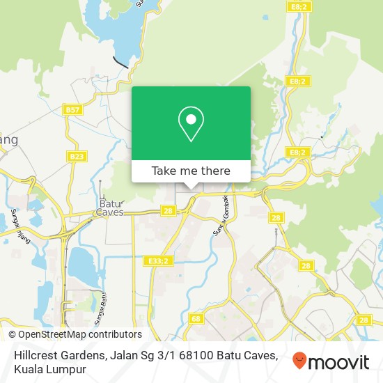 Hillcrest Gardens, Jalan Sg 3 / 1 68100 Batu Caves map