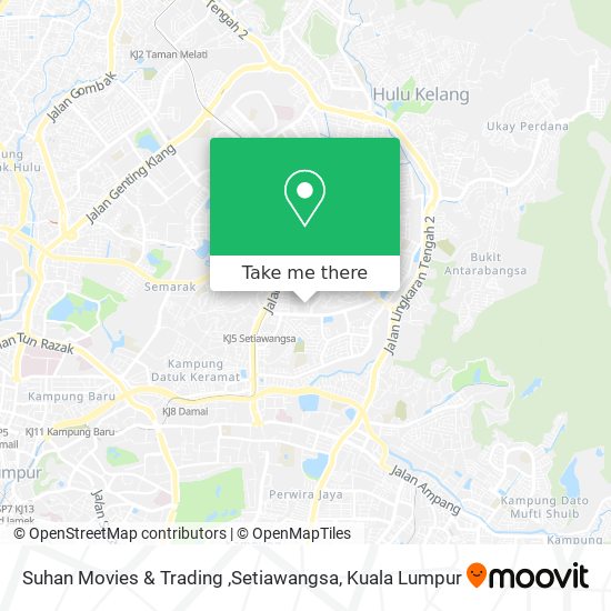 Suhan Movies & Trading ,Setiawangsa map