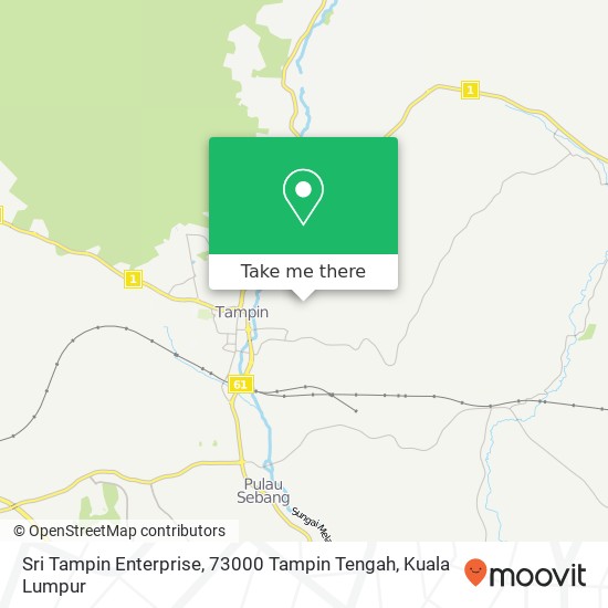 Peta Sri Tampin Enterprise, 73000 Tampin Tengah