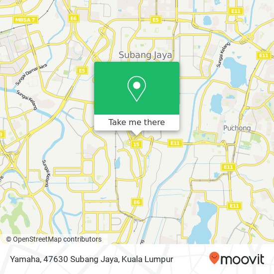 Yamaha, 47630 Subang Jaya map