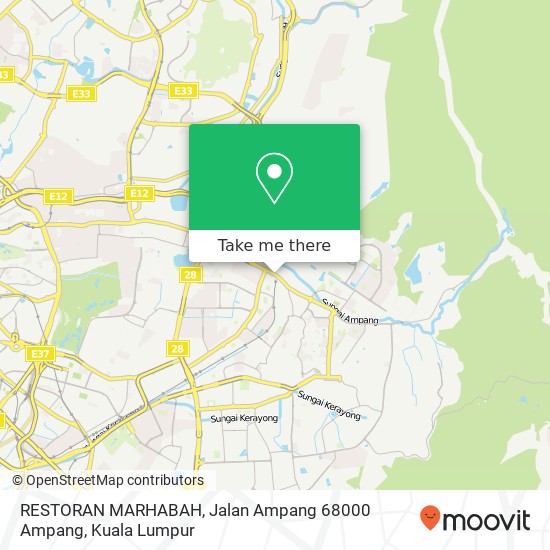 RESTORAN MARHABAH, Jalan Ampang 68000 Ampang map