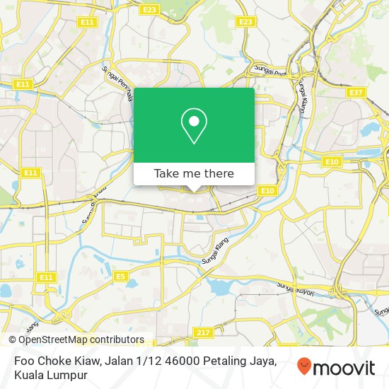 Foo Choke Kiaw, Jalan 1 / 12 46000 Petaling Jaya map