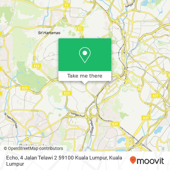 Echo, 4 Jalan Telawi 2 59100 Kuala Lumpur map