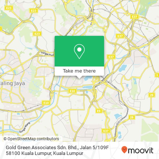 Peta Gold Green Associates Sdn. Bhd., Jalan 5 / 109F 58100 Kuala Lumpur