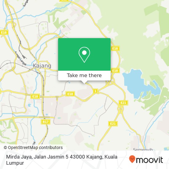 Mirda Jaya, Jalan Jasmin 5 43000 Kajang map