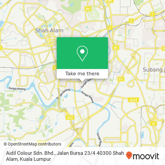Aidil Colour Sdn. Bhd., Jalan Bursa 23 / 4 40300 Shah Alam map