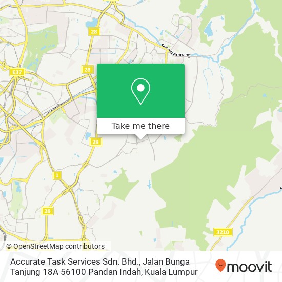 Accurate Task Services Sdn. Bhd., Jalan Bunga Tanjung 18A 56100 Pandan Indah map