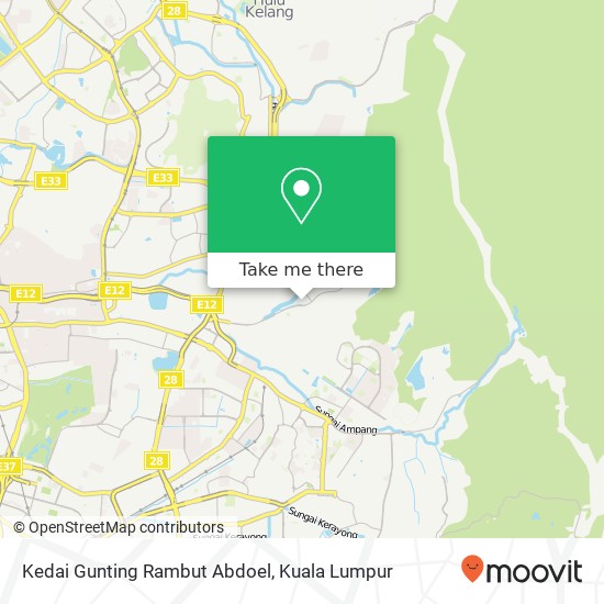 Kedai Gunting Rambut Abdoel map