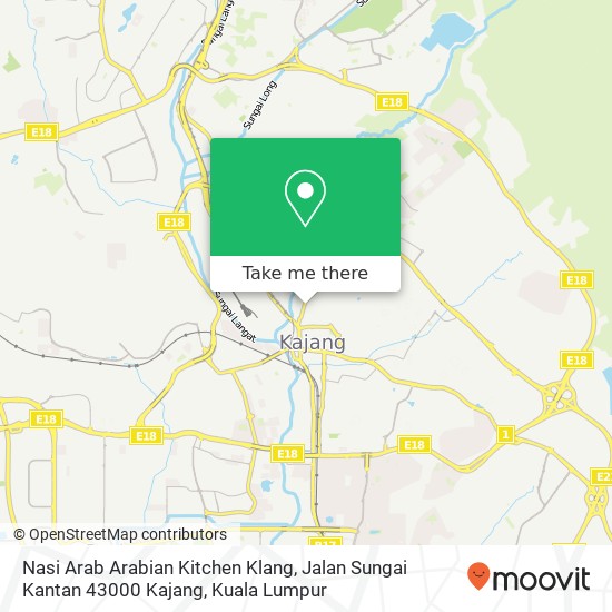 Peta Nasi Arab Arabian Kitchen Klang, Jalan Sungai Kantan 43000 Kajang