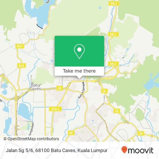 Jalan Sg 5/6, 68100 Batu Caves map