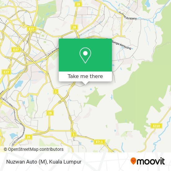 Nuzwan Auto (M) map