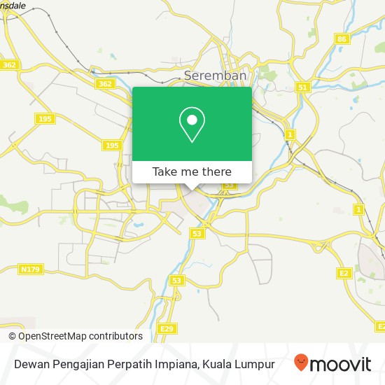 Dewan Pengajian Perpatih Impiana map