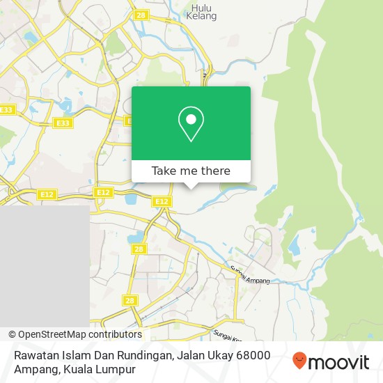 Peta Rawatan Islam Dan Rundingan, Jalan Ukay 68000 Ampang