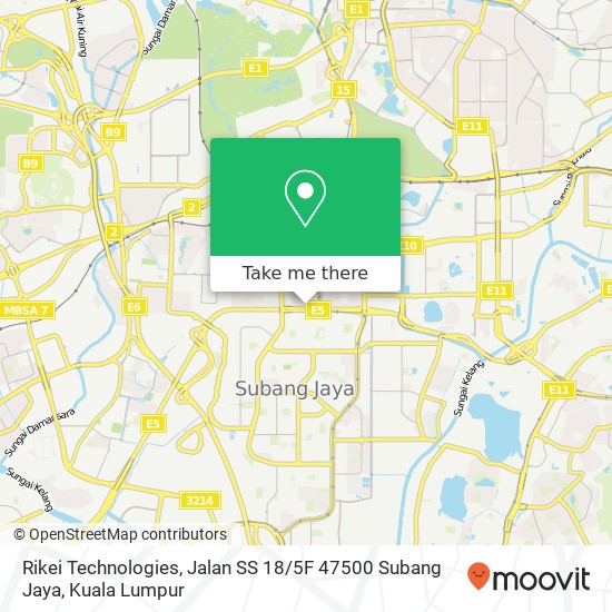 Rikei Technologies, Jalan SS 18 / 5F 47500 Subang Jaya map