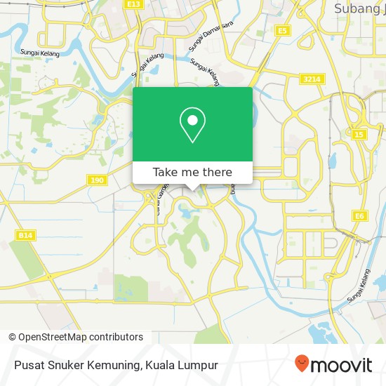 Pusat Snuker Kemuning map