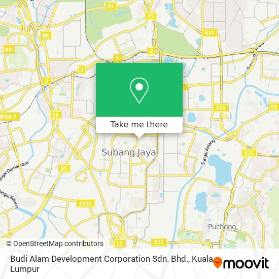 Budi Alam Development Corporation Sdn. Bhd. map