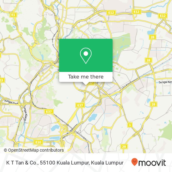 K T Tan & Co., 55100 Kuala Lumpur map