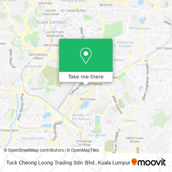 Tuck Cheong Loong Trading Sdn. Bhd. map