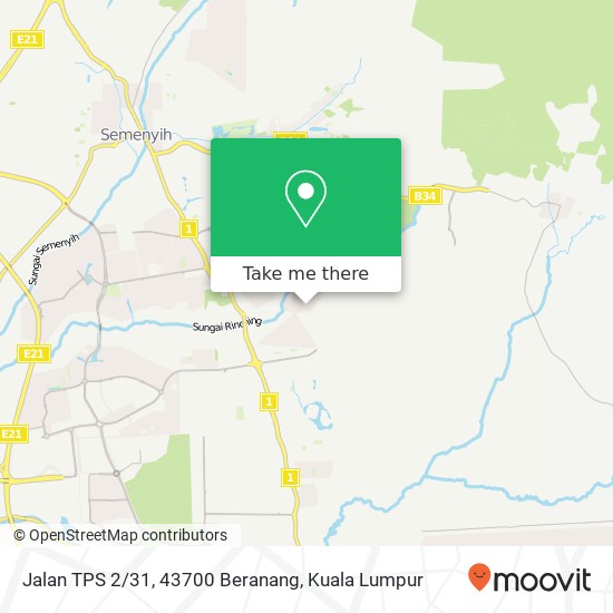 Jalan TPS 2/31, 43700 Beranang map