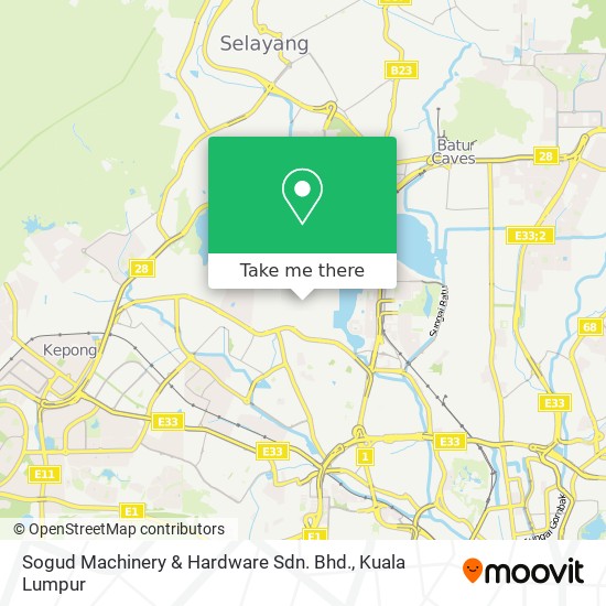 Sogud Machinery & Hardware Sdn. Bhd. map