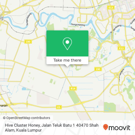 Hive Cluster Honey, Jalan Teluk Batu 1 40470 Shah Alam map