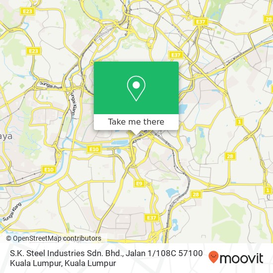 S.K. Steel Industries Sdn. Bhd., Jalan 1 / 108C 57100 Kuala Lumpur map