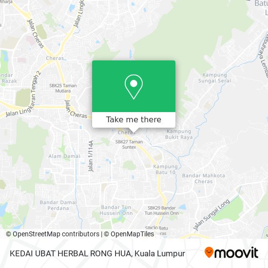 KEDAI UBAT HERBAL RONG HUA map