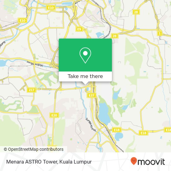 Menara ASTRO  Tower map