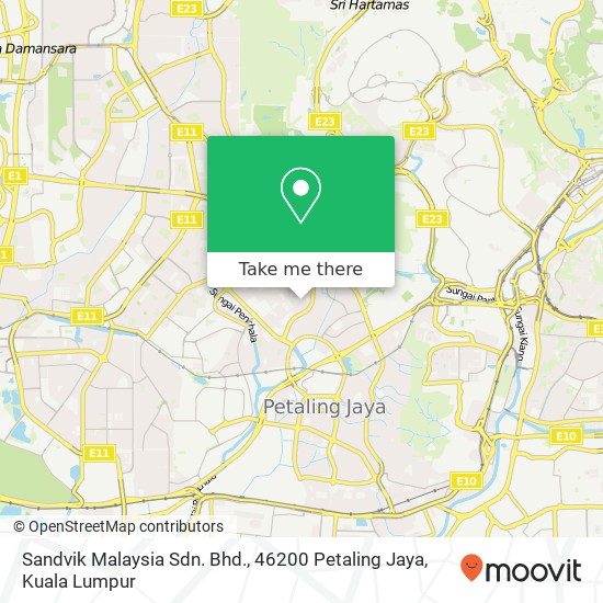 Sandvik Malaysia Sdn. Bhd., 46200 Petaling Jaya map