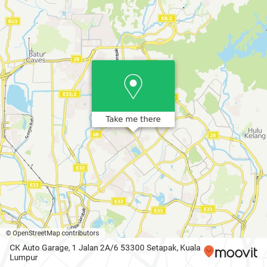 Peta CK Auto Garage, 1 Jalan 2A / 6 53300 Setapak