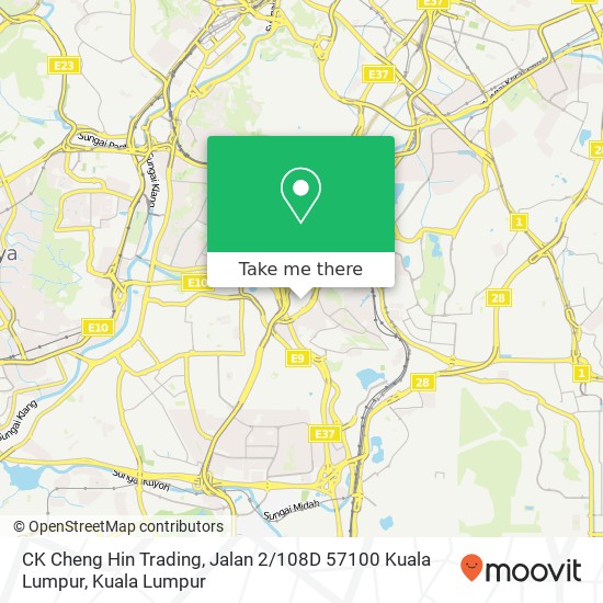 CK Cheng Hin Trading, Jalan 2 / 108D 57100 Kuala Lumpur map
