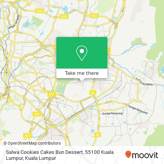 Salwa Cookies Cakes Bun Dessert, 55100 Kuala Lumpur map